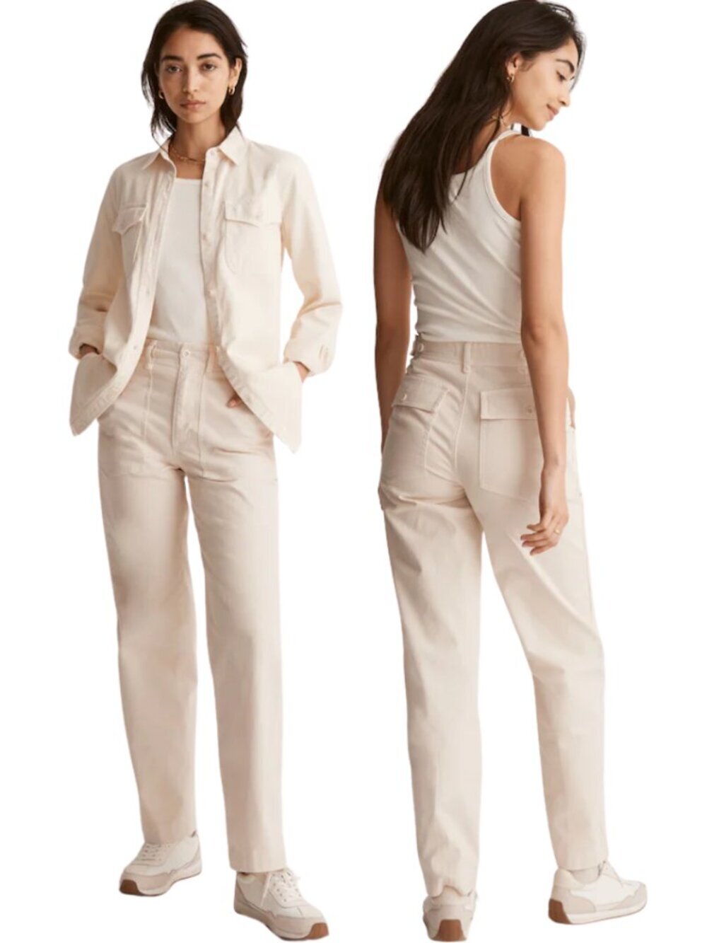 Madewell The Perfect Vintage Wide-Leg Pant: Utility Edition Women's 29 Linen Tan